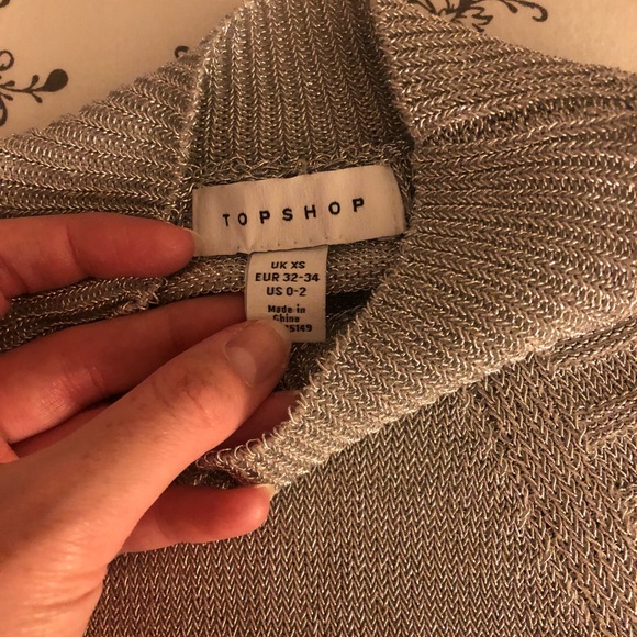 BNWOT Glittery Topshop Halter Neck - Picture 2 of 2